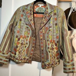 Unique embroidered jacket!